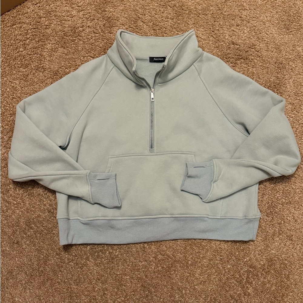 Women's Half-Zip Sweatshirt - Picture 2 of 6